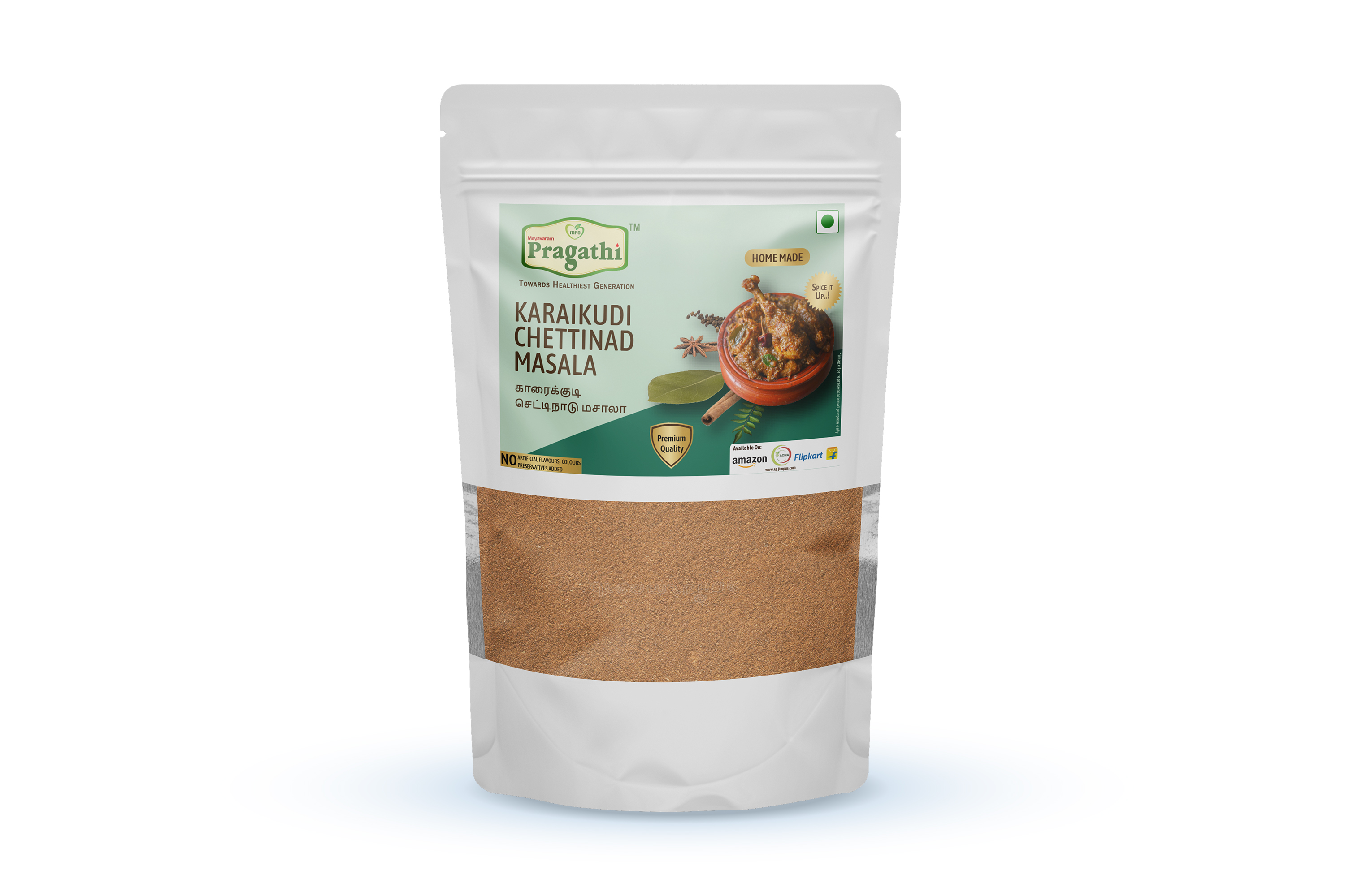 Karaikudi Chettinad Masala(Pouch) 100 gm Pragathi Oils
