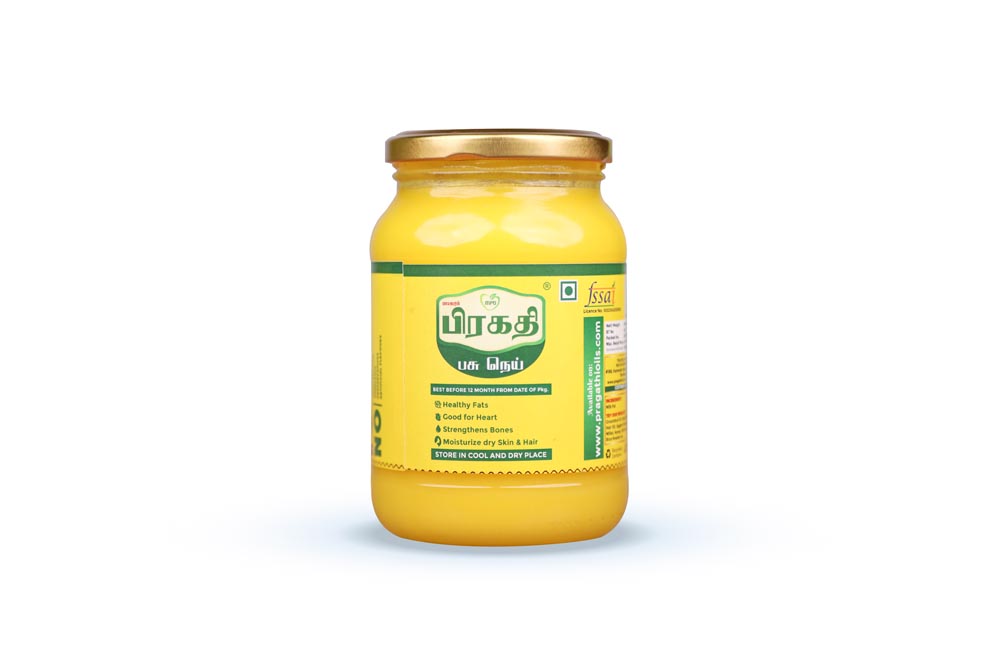 Ghee Glass Bottles 500 ml Pragathi Oils